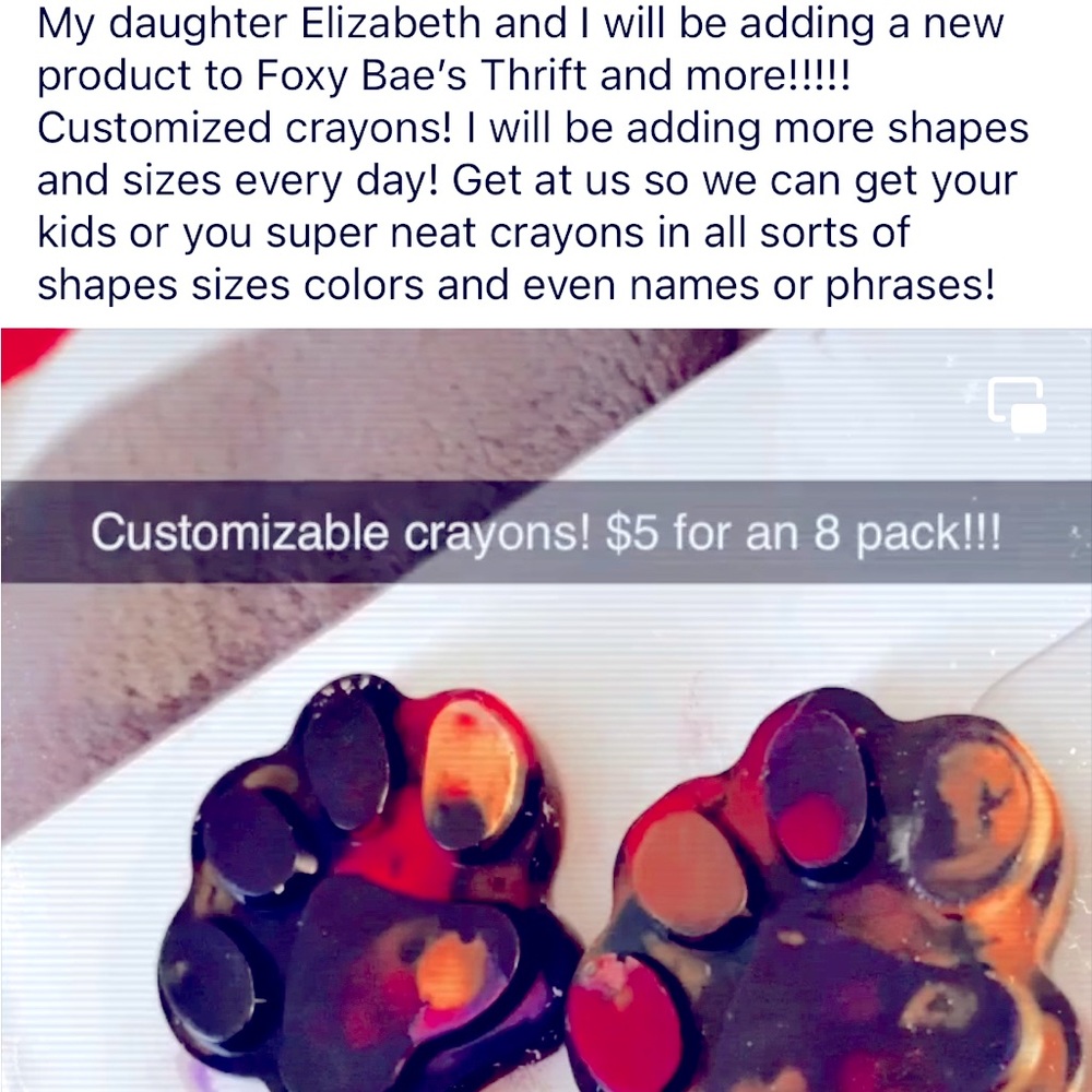 Customizable Crayons
